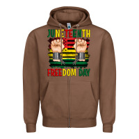 Chestnut juneteenth freedom day Zipper Hoodie - Artiststas