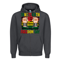 Smoke juneteenth freedom day Zipper Hoodie - Artiststas