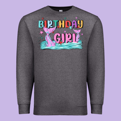 Birthday Girl Premium Sweatshirt Designed By Maliassmallbusiness