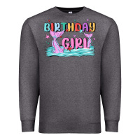 Charcoal Heather birthday girl Premium Sweatshirt - MaliasSmallBusiness