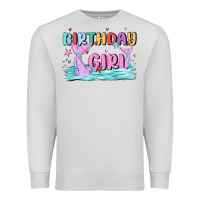 Dove Grey birthday girl Premium Sweatshirt - MaliasSmallBusiness