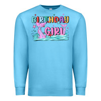 Ocean Blue birthday girl Premium Sweatshirt - MaliasSmallBusiness