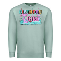 Seafoam birthday girl Premium Sweatshirt - MaliasSmallBusiness