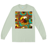 Matcha desert horse seamless patern Long Sleeve Tee - HRA Design Shop