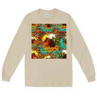 Mushroom desert horse seamless patern Long Sleeve Tee - HRA Design Shop