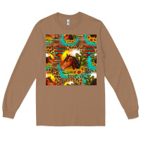 Toasted Coconut desert horse seamless patern Long Sleeve Tee - HRA Design Shop