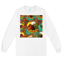White desert horse seamless patern Long Sleeve Tee - HRA Design Shop