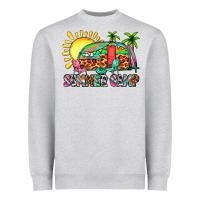Heather Grey summer camp Heavyweight Sweatshirt - Zillion Design Studio