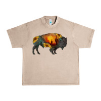 French Oak sunflower bison Urban Heavy Tee - RanaPortraitStore