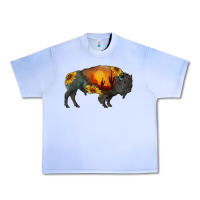 Grape Ice sunflower bison Urban Heavy Tee - RanaPortraitStore
