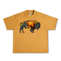 Peanut Butter sunflower bison Urban Heavy Tee - RanaPortraitStore