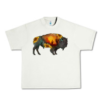 Pistachio sunflower bison Urban Heavy Tee - RanaPortraitStore