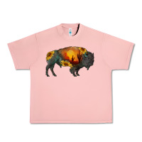 Salmon sunflower bison Urban Heavy Tee - RanaPortraitStore