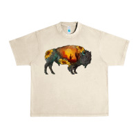 Sandshell sunflower bison Urban Heavy Tee - RanaPortraitStore