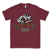Burgundy cowboy dad Classic Tee - CowhideDigitalArt