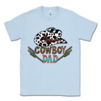 Dusty Blue cowboy dad Classic Tee - CowhideDigitalArt