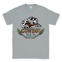Heather Grey cowboy dad Classic Tee - CowhideDigitalArt