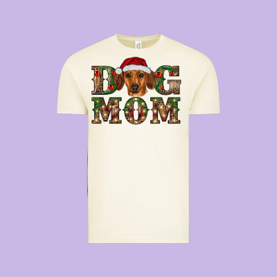 Christmas Dog Mom Dachshund Vintage Tee Designed By Ranaportraitstore