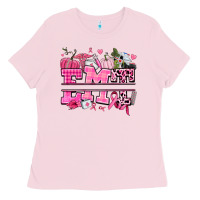 Bubblegum Pink emt cancer and fall Ladies Tee - AdoDesignShop