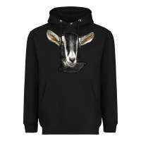 Black alpine goat head Heavyweight Hoodie - LillyAllenDesigns