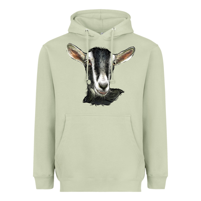 Alpine Goat Head Heavyweight Hoodie by LillyAllenDesigns | Teevron