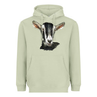 Matcha alpine goat head Heavyweight Hoodie - LillyAllenDesigns
