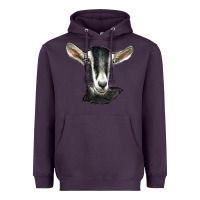 Plum alpine goat head Heavyweight Hoodie - LillyAllenDesigns