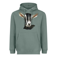 Sage alpine goat head Heavyweight Hoodie - LillyAllenDesigns