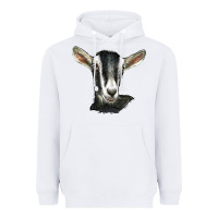 White alpine goat head Heavyweight Hoodie - LillyAllenDesigns