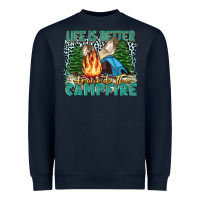 Navy life is better around the campfire Heavyweight Sweatshirt - Zillion Design Studio