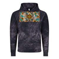 Cloud Black western sunflower and gemstone license plate Vintage Hoodie - RanaPortraitStore