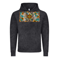 Western Sunflower And Gemstone License Plate Vintage Hoodie | Teevron
