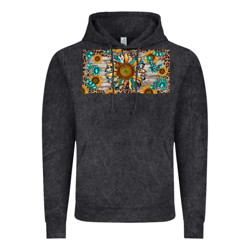 Western Sunflower And Gemstone License Plate Vintage Hoodie by RanaPortraitStore | Teevron