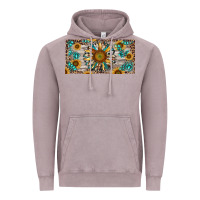 Vintage Zinc western sunflower and gemstone license plate Vintage Hoodie - RanaPortraitStore
