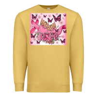 Antique Gold breast cancer nails hope Premium Sweatshirt - MaliasSmallBusiness