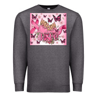 Charcoal Heather breast cancer nails hope Premium Sweatshirt - MaliasSmallBusiness