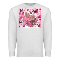 Oatmeal Heather breast cancer nails hope Premium Sweatshirt - MaliasSmallBusiness