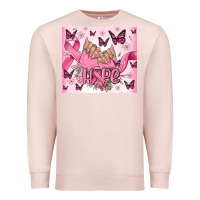 Pale Pink breast cancer nails hope Premium Sweatshirt - MaliasSmallBusiness