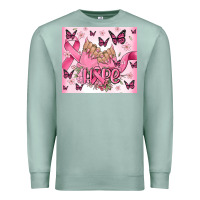 Seafoam breast cancer nails hope Premium Sweatshirt - MaliasSmallBusiness