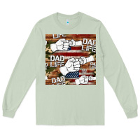 Matcha dad life fist bump seamless pattern Long Sleeve Tee - HRA Design Shop