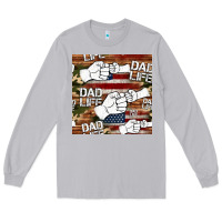 Moon Dust dad life fist bump seamless pattern Long Sleeve Tee - HRA Design Shop