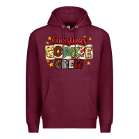 Burgundy Christmas cookie crew Premium Hoodie - MaliasSmallBusiness