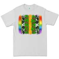 Dove Grey st patricks day rainbow brushstroke Premium Tee - Artiststas