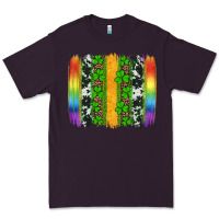 Plum st patricks day rainbow brushstroke Premium Tee - Artiststas