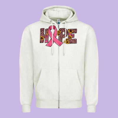 Hope Zipper Hoodie Designed By Jahusdesignshop