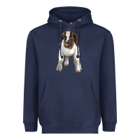 Navy baby boer goat Heavyweight Hoodie - LillyAllenDesigns