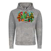 Cloud Rock christmas trees with basketball Vintage Hoodie - Zillion Design Studio