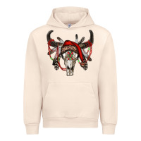 Sandshell Western Christmas Bull Skull Urban Hoodie - RanaPortraitStore