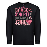 Black cancer picked the wrong girl malia Premium Sweatshirt - MaliasSmallBusiness