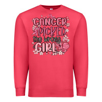 Cardinal cancer picked the wrong girl malia Premium Sweatshirt - MaliasSmallBusiness